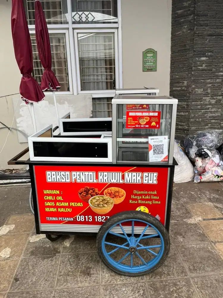 jual gerobak dorong jualan