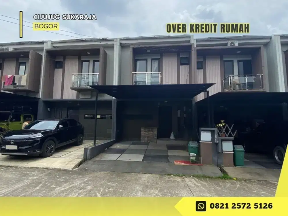 Jual Rumah 2lantai Over Kredit 115JT dkt Tol di Graha Laras Sentul Bogor