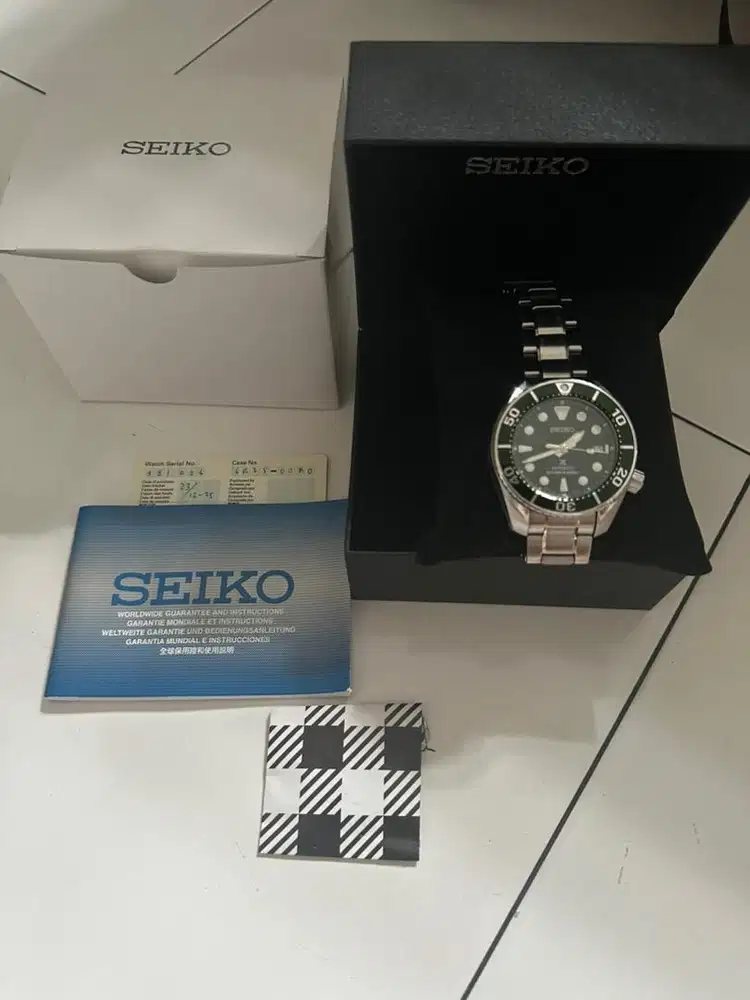 Jam Tangan Seiko SPB103J1 Sumo Prospex Green Dial Stainless Steel