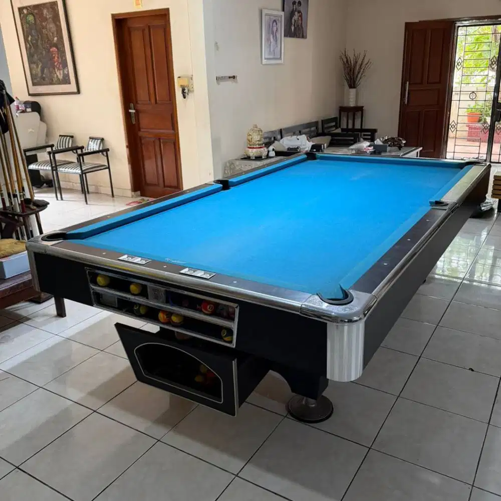 Meja Billiard Murrey Gold Crown V 9 ft Preloved