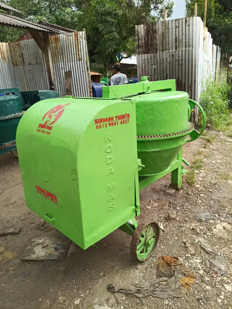Jual Mesin Pengaduk Semen Cor Beton Merk Roda Mas Siap Kerja