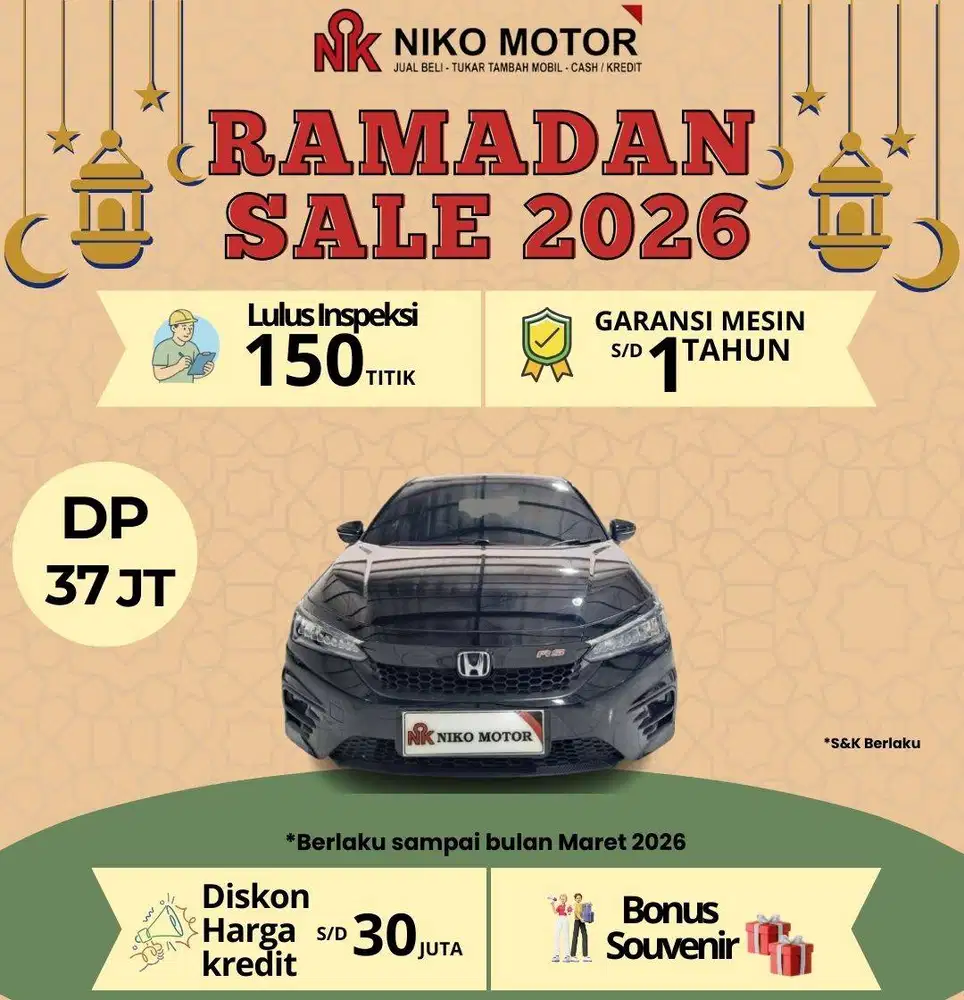 (ANTIK KM28RB) CITY HB RS 1.5 2022 AT : 2021