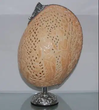 Pajangan Ukiran Kerang & Silver