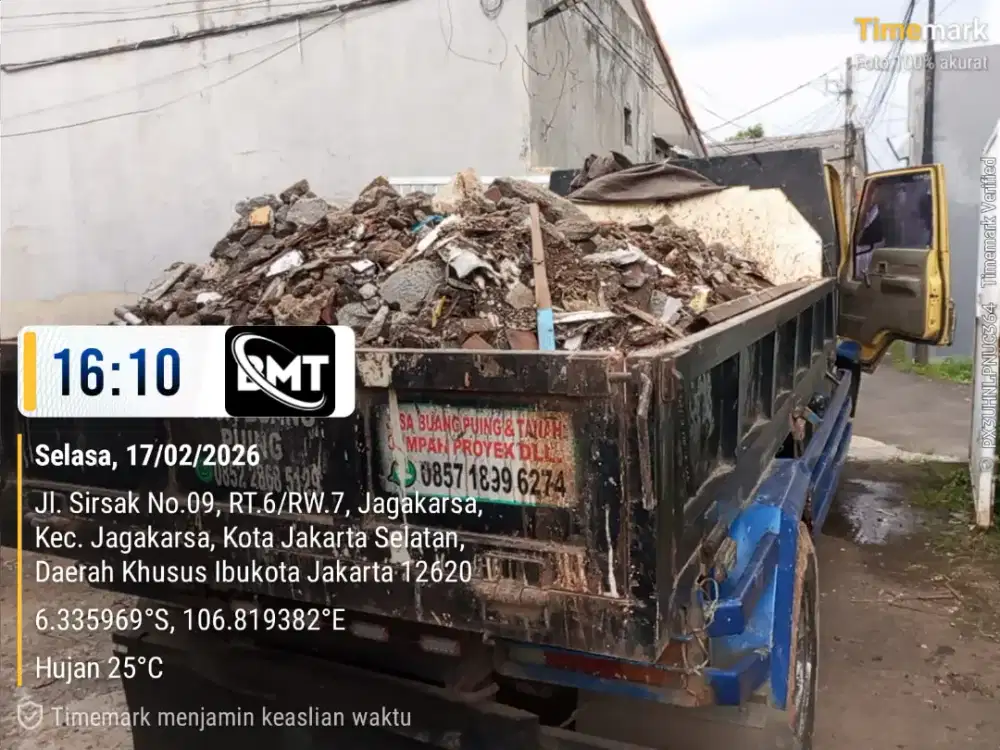 Jasa angkut puing dan buang sampah