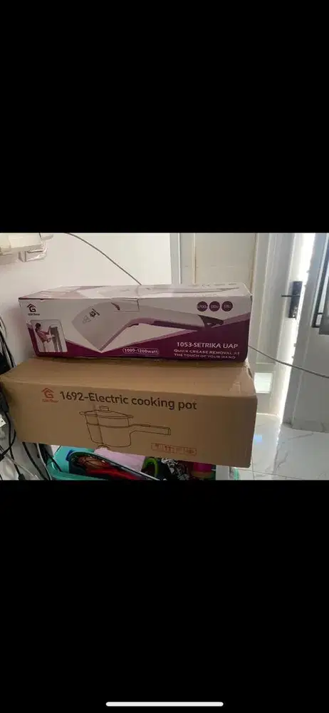 Jual setrika uap baru cuma cepean