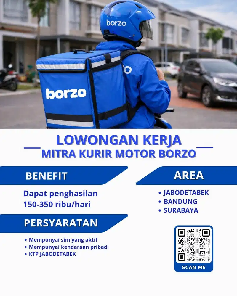 Lowongan Kurir Borzo Area Jabodetabek