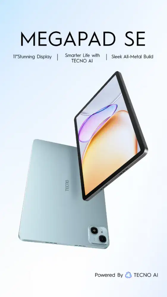 Tecno Mega Pad SE 4/128 New Garansi Resmi Promo Bandung