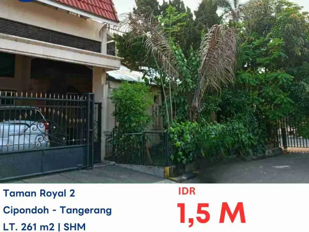 LELANG RUMAH DI TAMAN ROYAL 2 CIPONDOH TANGERANG
