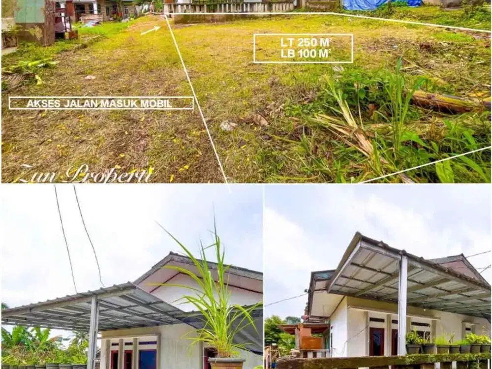 RUMAH SIAP HUNI HARGA MURAH LOKASI DI JALAN UTAMA DESA TEGAL KEMANG BOGOR SEBELAH SUN WATERPARK