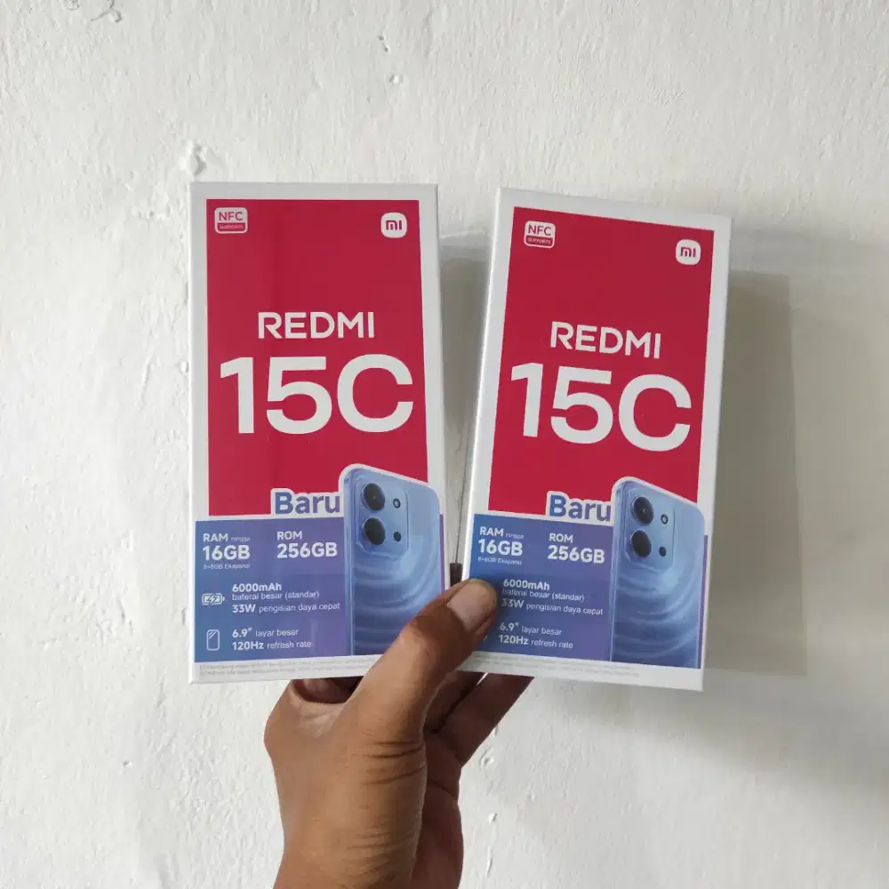 Berminat silahkan WA Redmi 15C NFC 8+8/256 Garansi resmi 15bln