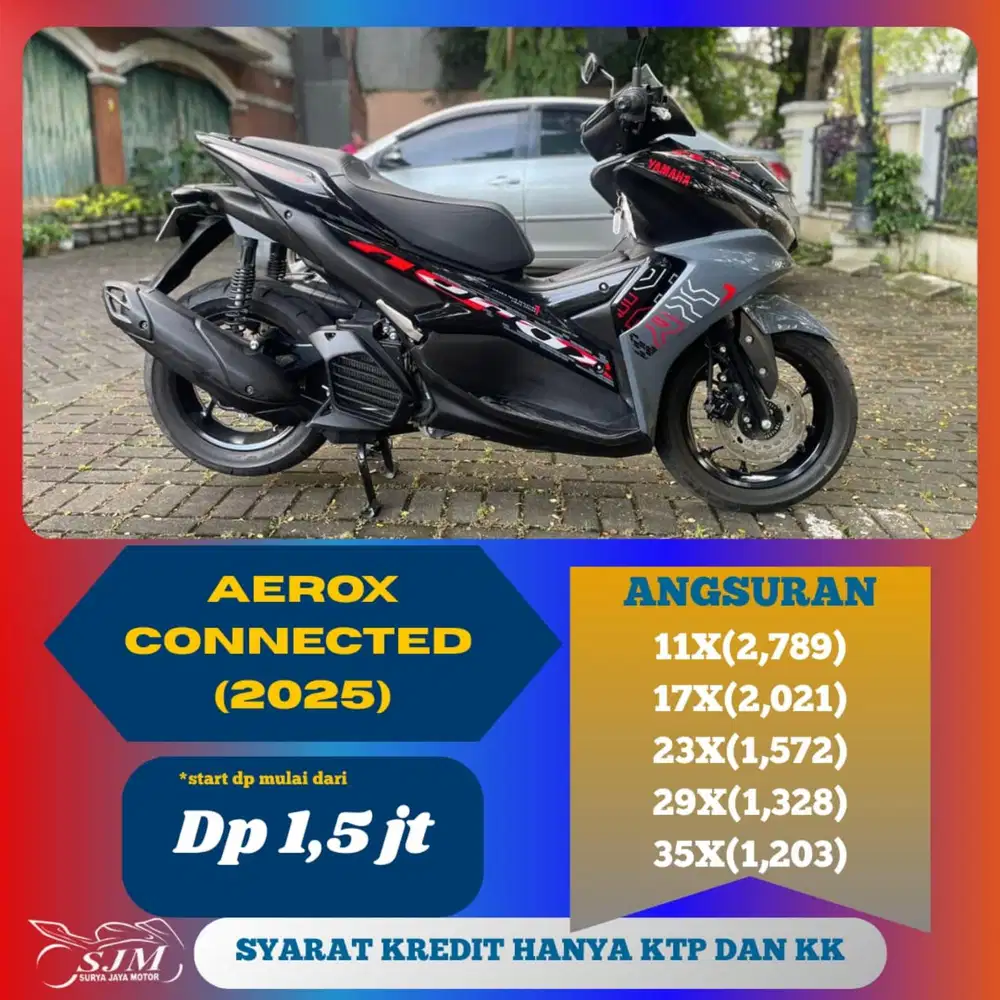 YAMAHA AEROX CONNECTED 2025 CASH & KREDIT