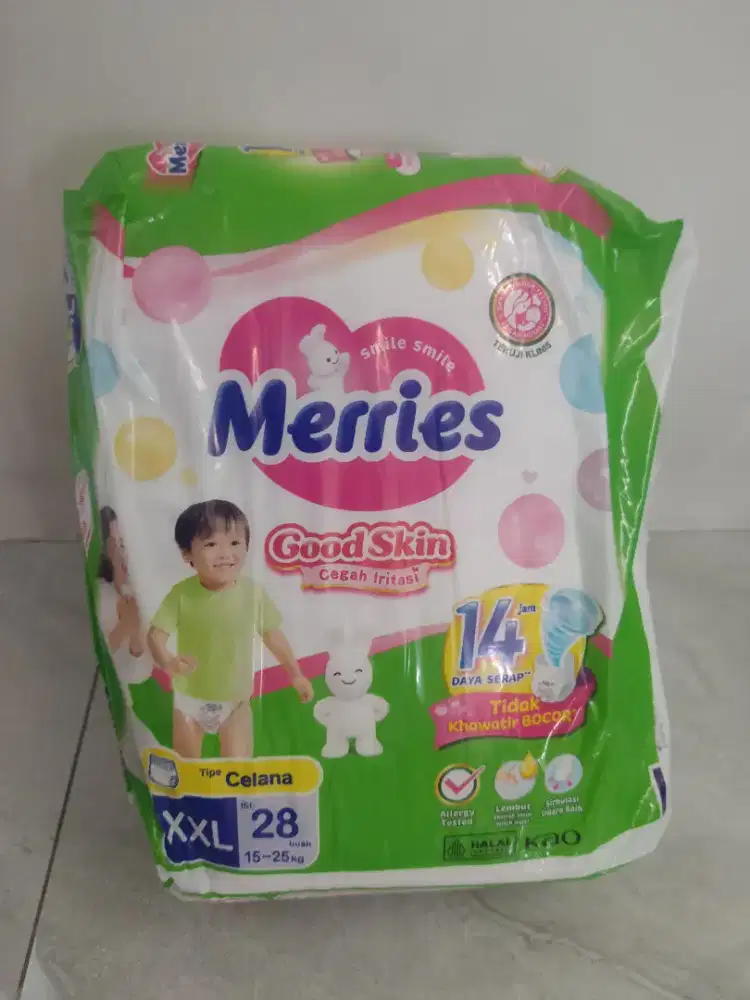 PAMPERS MERRIES XXL 28.. BARU !! MURAH !!