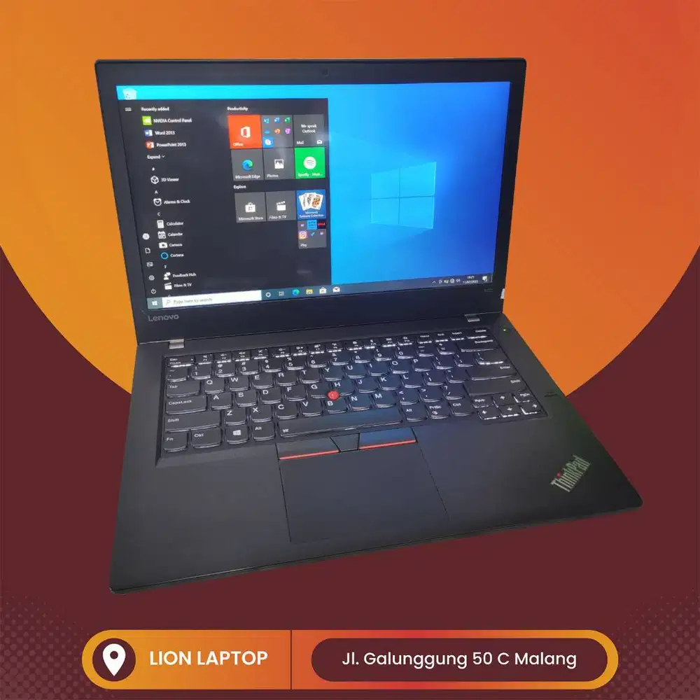 RAM 8GB SSD 256GB i5 Touchscreen Lenovo Thinkpad T470 [19|02]