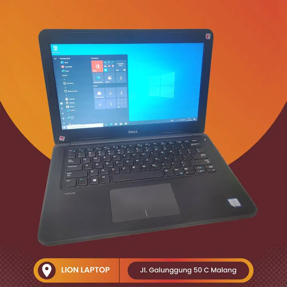 Core i5 Gen 7 Murah Mulus RAM 8GB SSD 256GB Dell Latitude 3380 [19|02]