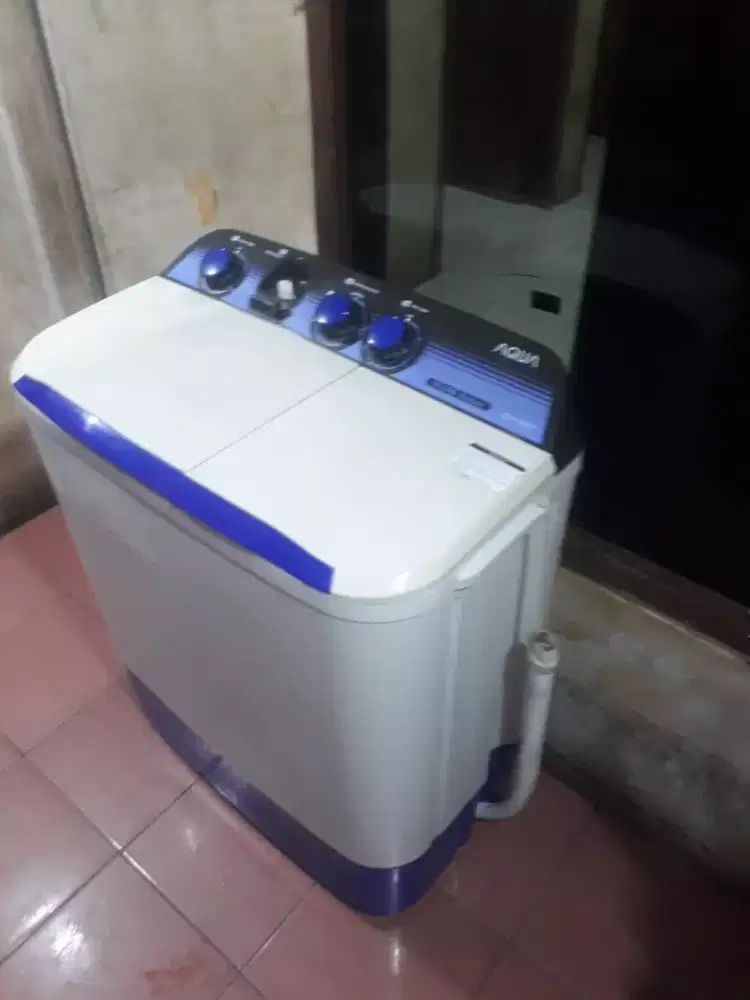 Mesin cuci 2 tabung aqua japan hijab series 8kg