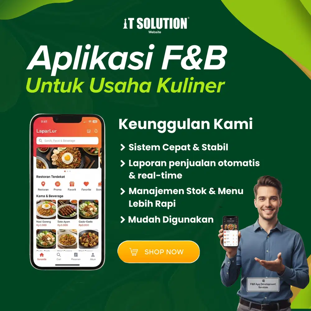 Aplikasi F&B untuk Usaha Kuliner – Modern, Cepat & Mudah Digunakan