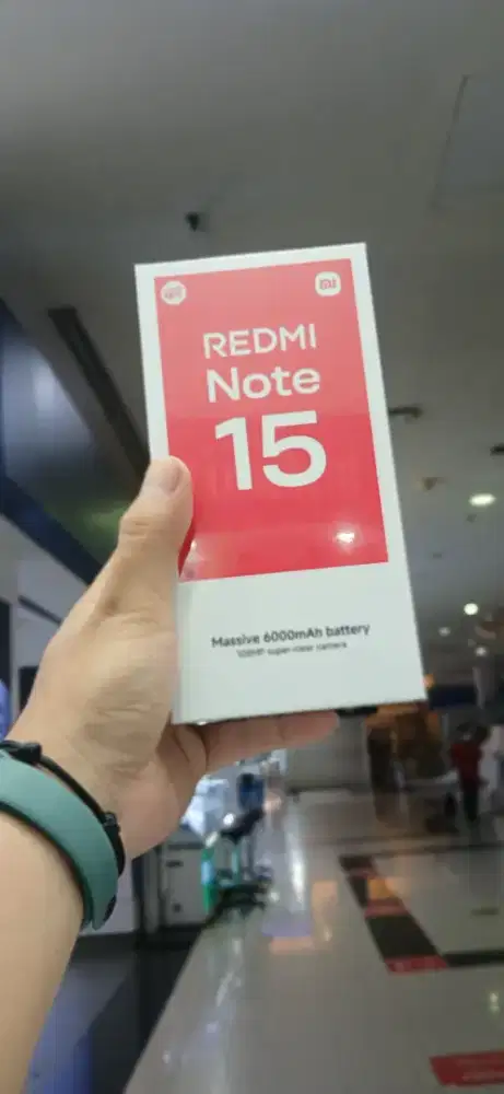 Promo,  Redmi note 15 penyimpanan 8/256 Garansi new 15 bulan