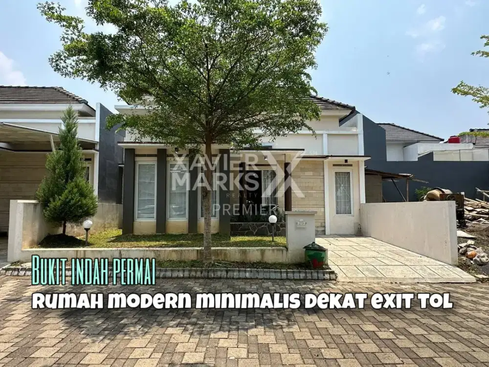 Rumah Modern Minimalis dijual dekat exit tol di Cemorokandang Malang