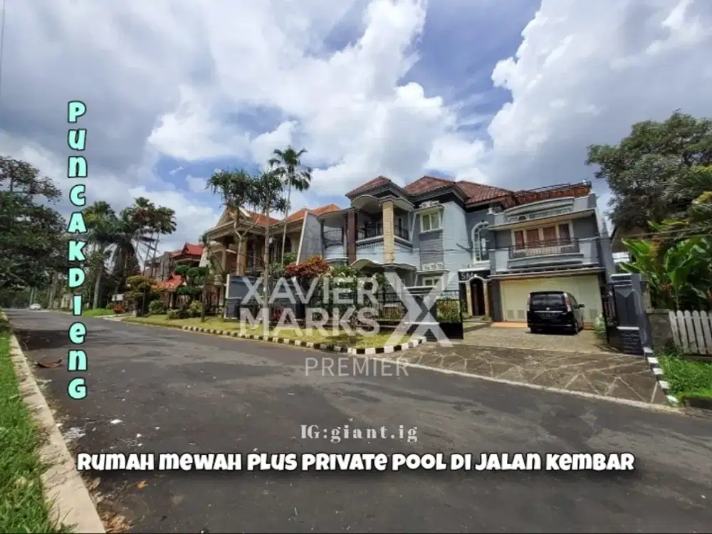 Rumah Mewah plus kolam renang di Puncak Dieng Boulevard Malang