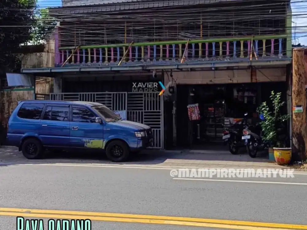 Rumah Usaha Strategis Plus Rooftop di poros raya Gadang Malang