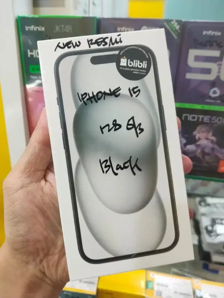 iPhone 15 128GB Black Baru