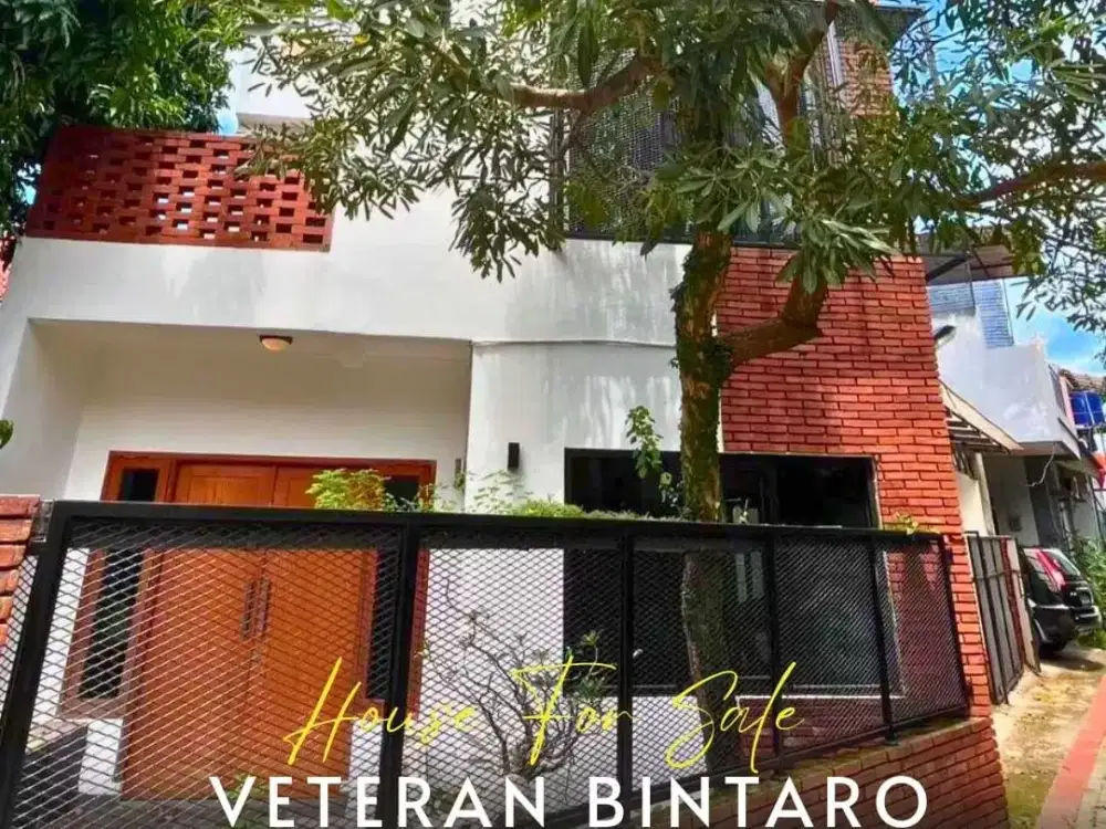Desain Minimalis! Rumah Bagus 2 Lantai Akses Mudah di Veteran Bintaro (Im)