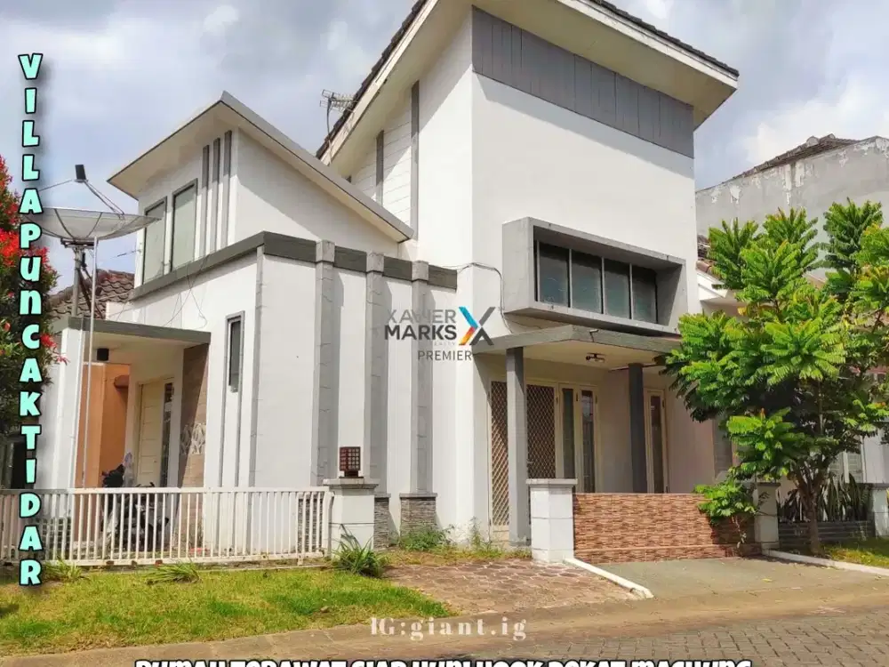 Rumah hook modern minimalis dekat Machung di Villa Puncak Tidar Malang