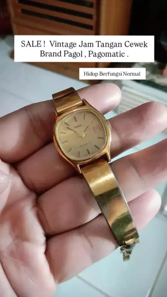 Vintage Jam Tangan Cewek Brand Pagol Pagomatic