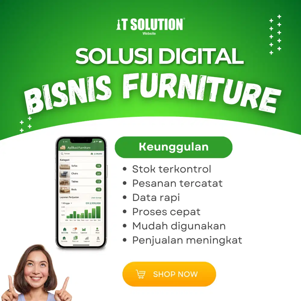 Solusi Digital Bisnis Furniture – Website & Aplikasi Profesional