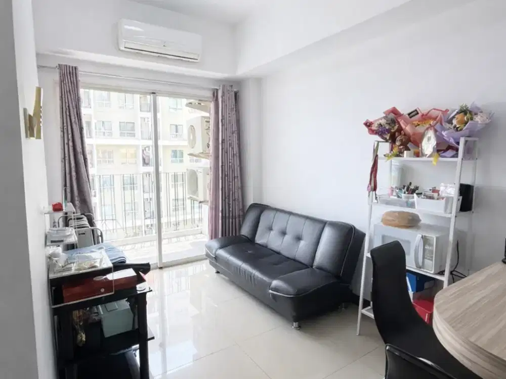 Apartemen Scientia Residences Tangerang 45m2 2BR Full Furnished View Kolam