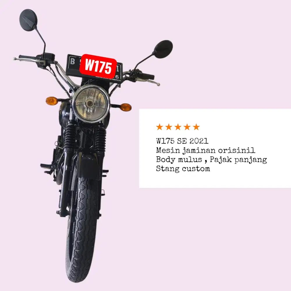 Dp 1.5jt Kawasaki W175 SE Black style (KTP daerah bs kredit)