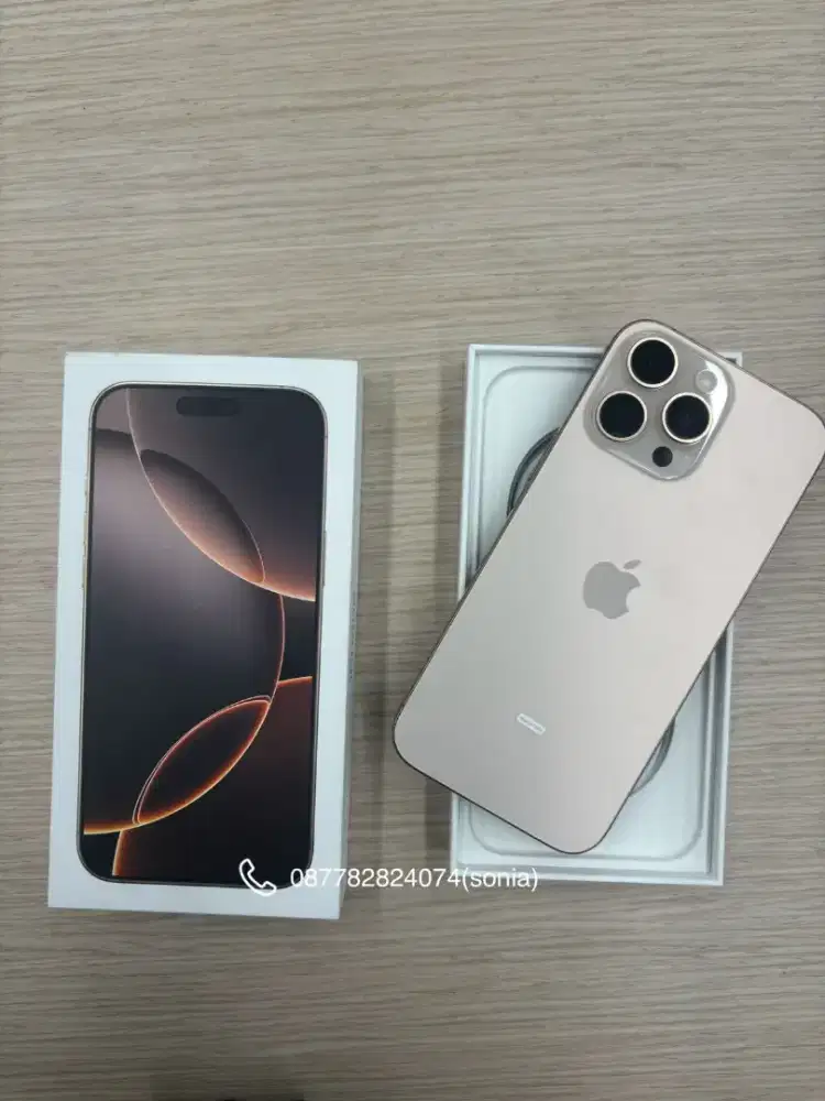 Cicilan iPhone 16 pro 128GB desert bebas 2x angsuran