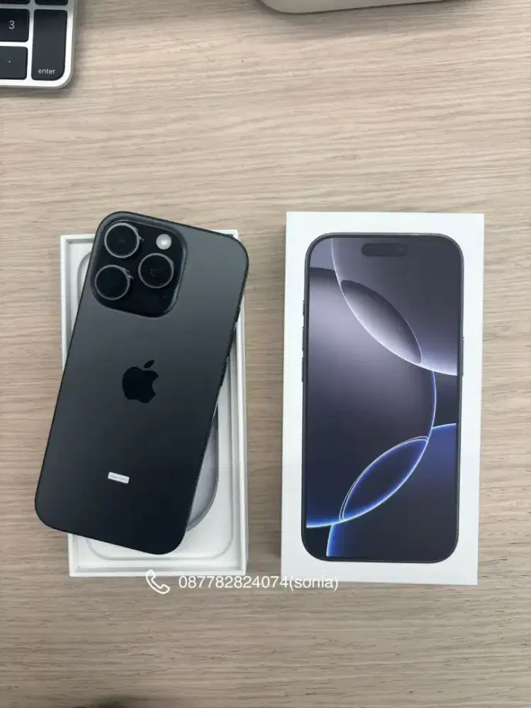 Cicilan iPhone 16 pro 128GB black bebas 2x angsuran home credit