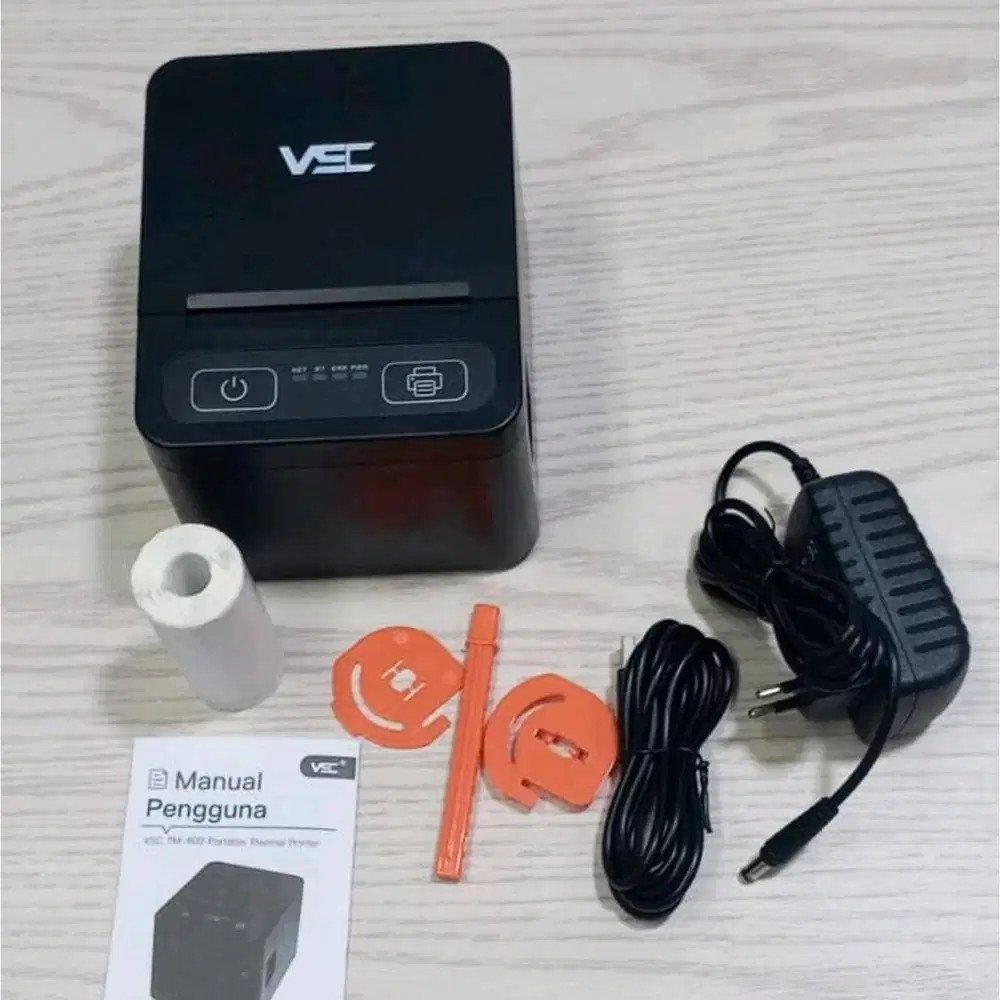 printer desktop thermal bluetooth 80mm VSC 80BT USB cetak label 2in1