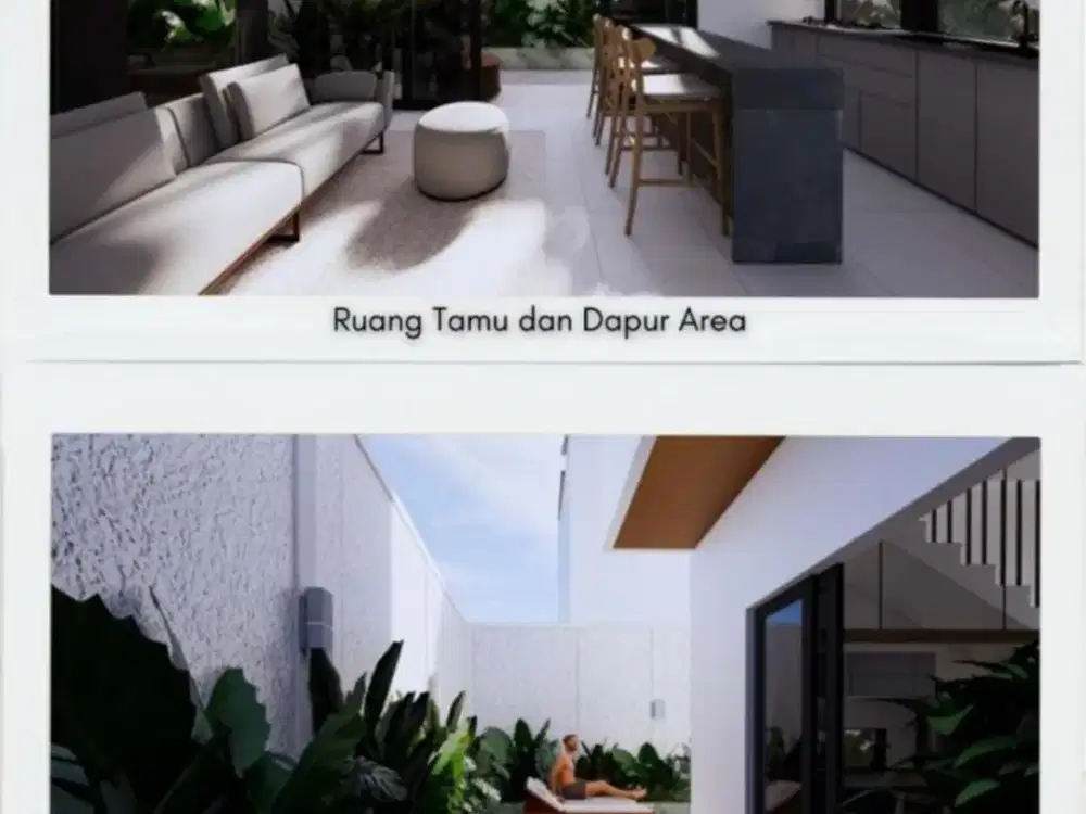 RUMAH 2 LANTAI MODERN SIAP BANGUN DI DENPASAR KAWASAN STARTEGIS PRIVAT POOL