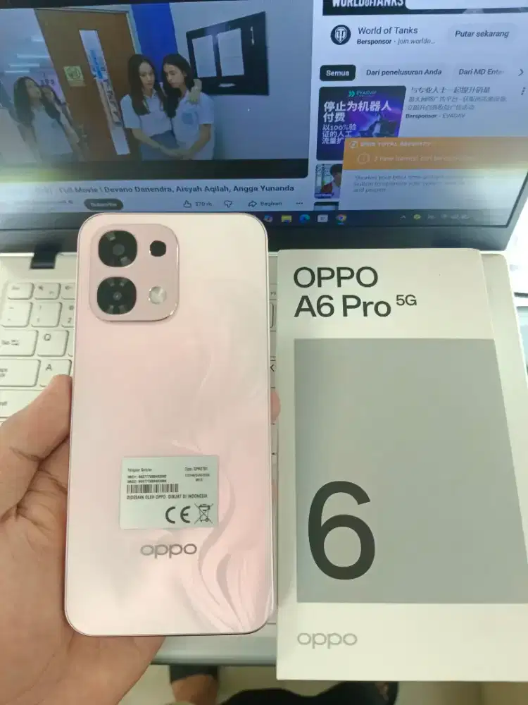 Oppo A6 pro 5G 8/256gb fullset second
