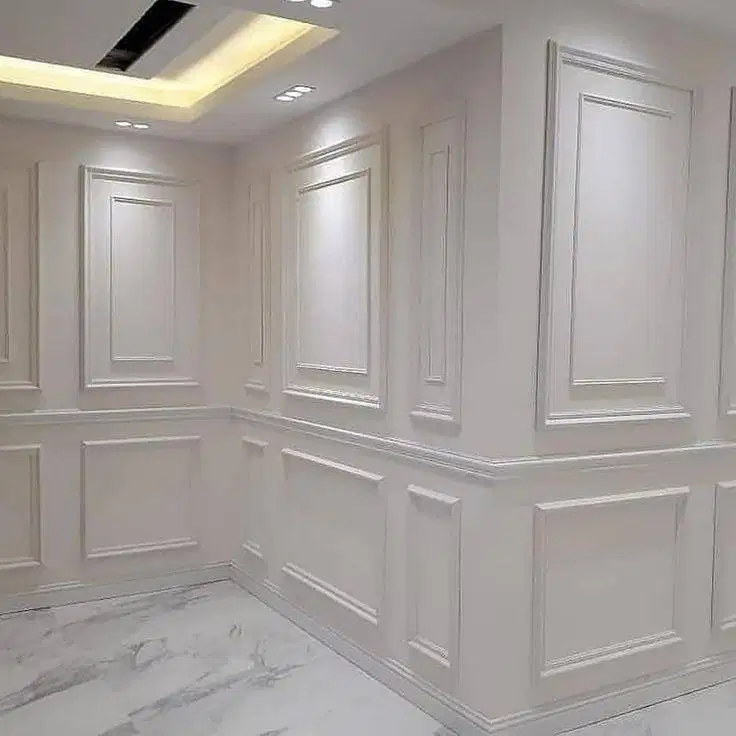 Sekat Plafon Partisi PVC GRC Gypsum Jasa Tukang Pasang Wall Moulding