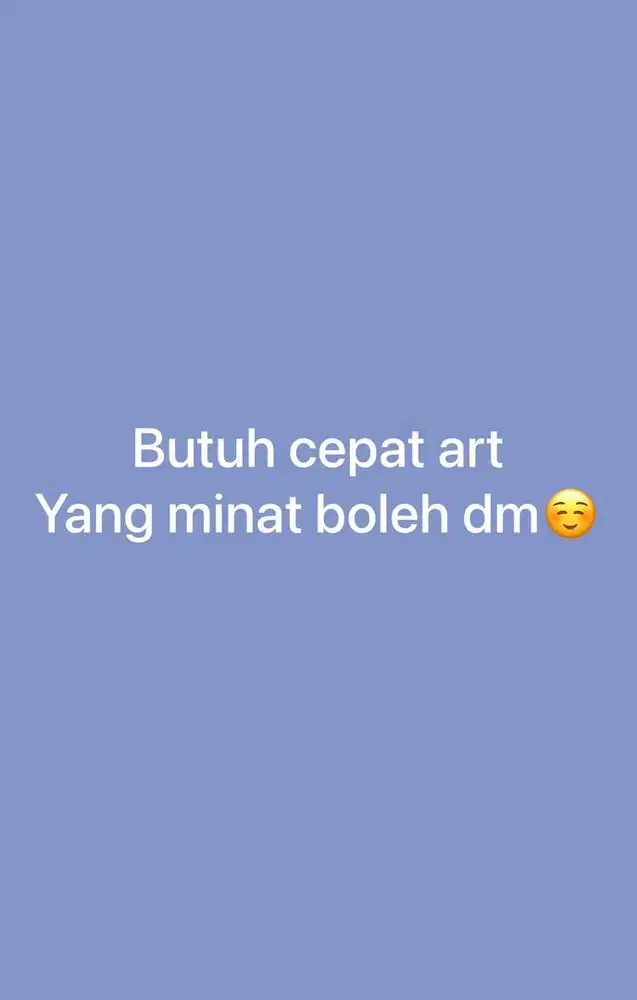 Butuh art cepat