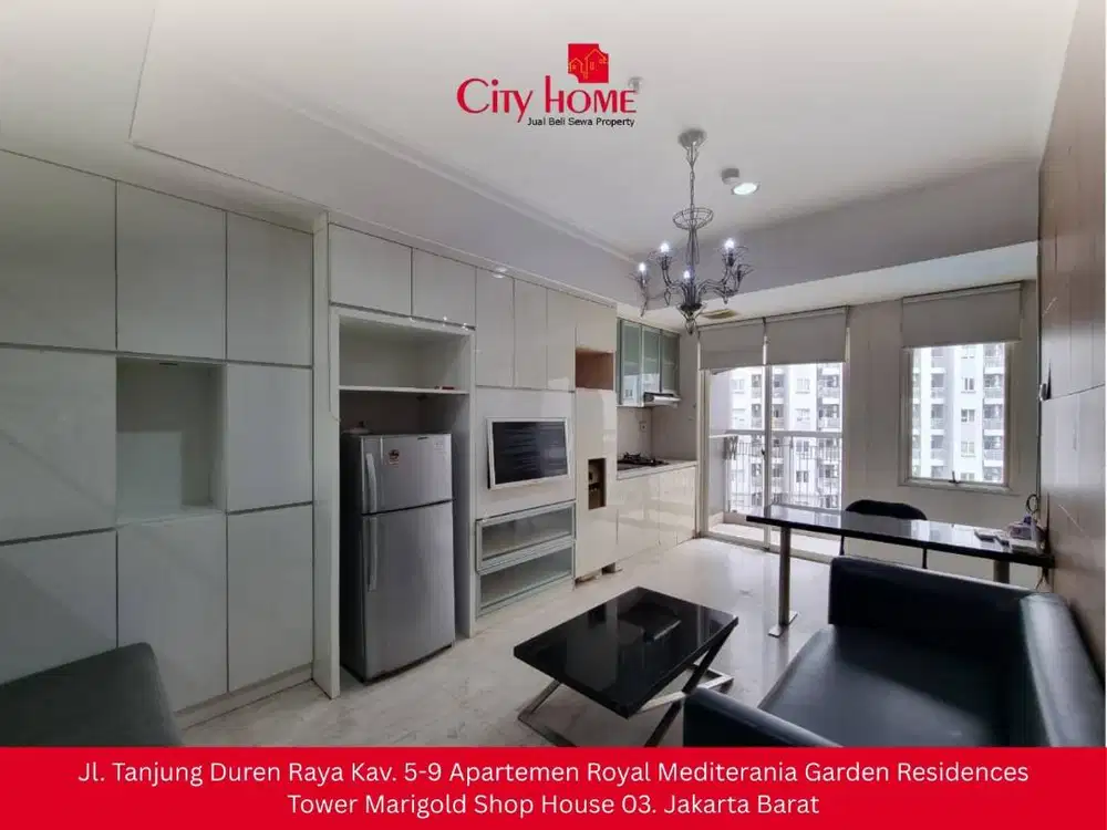 Disewakan Murah Apartemen 2+1BR Full Furnished, Siap Huni