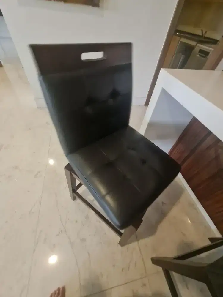 High Leather Revolving Chair