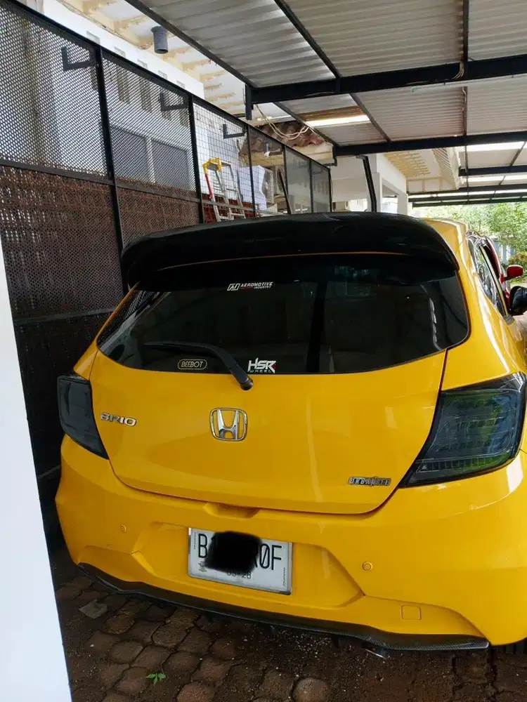 Spoiler Spoon Dan Diffuser Honda Brio Satya 2023 Carbon