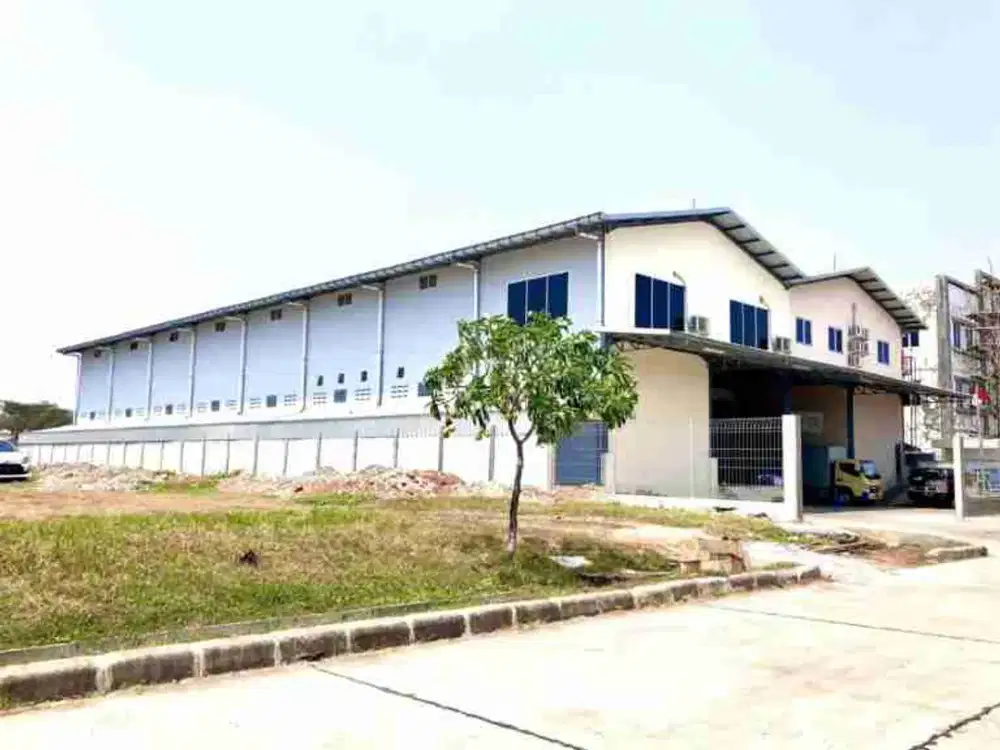 DIJUAL CEPAT! GUDANG STRATEGIS SIAP PAKAI 2 LANTAI di MARUNDA CENTER - Luas Tanah 1800m², Listrik 66 kVA, Akses Pelabuhan & Toll