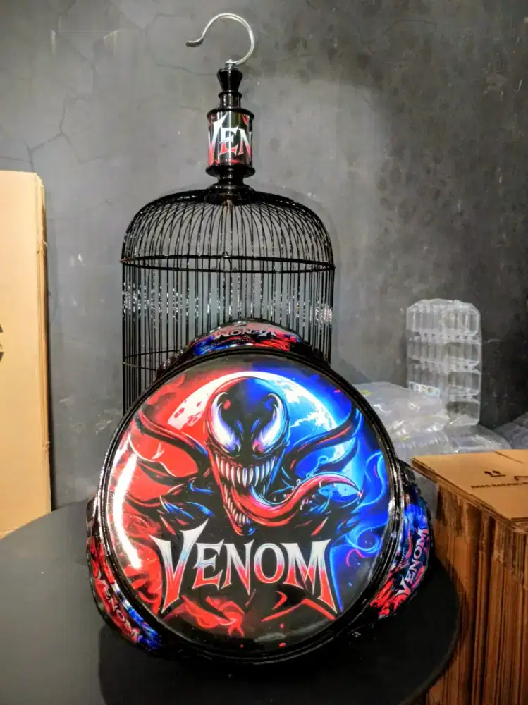 Sangkar Lovebird PVC dekal