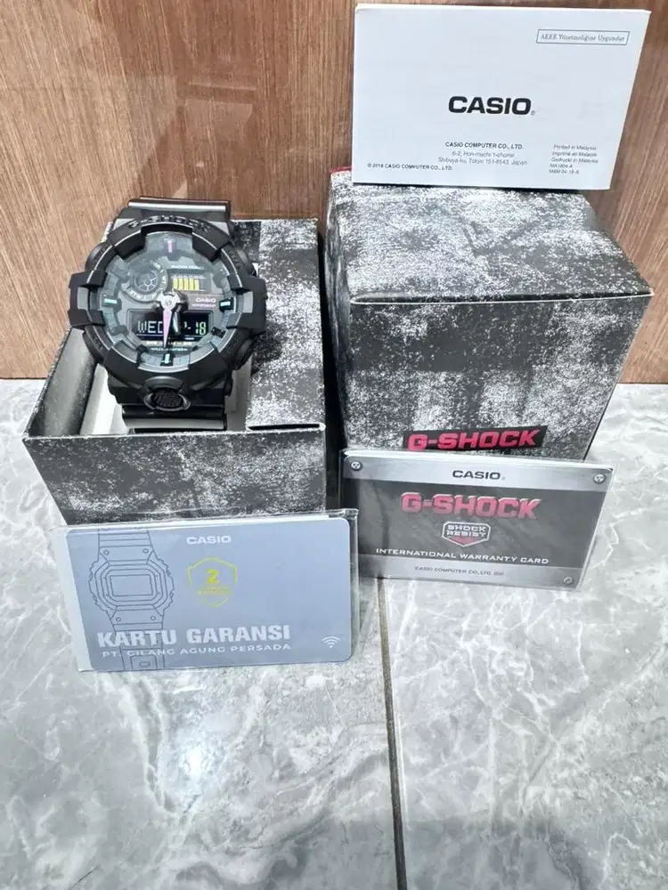 Dijual casio Gshock GA 700 mf rainbow