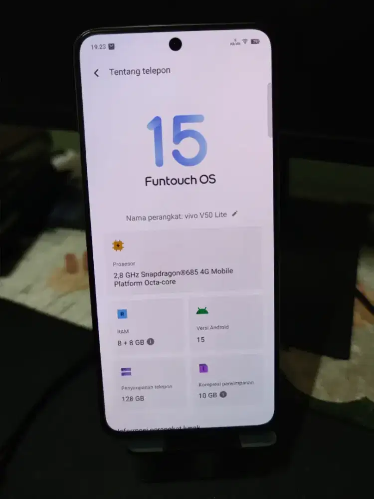 Vivo V50 Lite. Ram 8/128. Fullset. Mulus