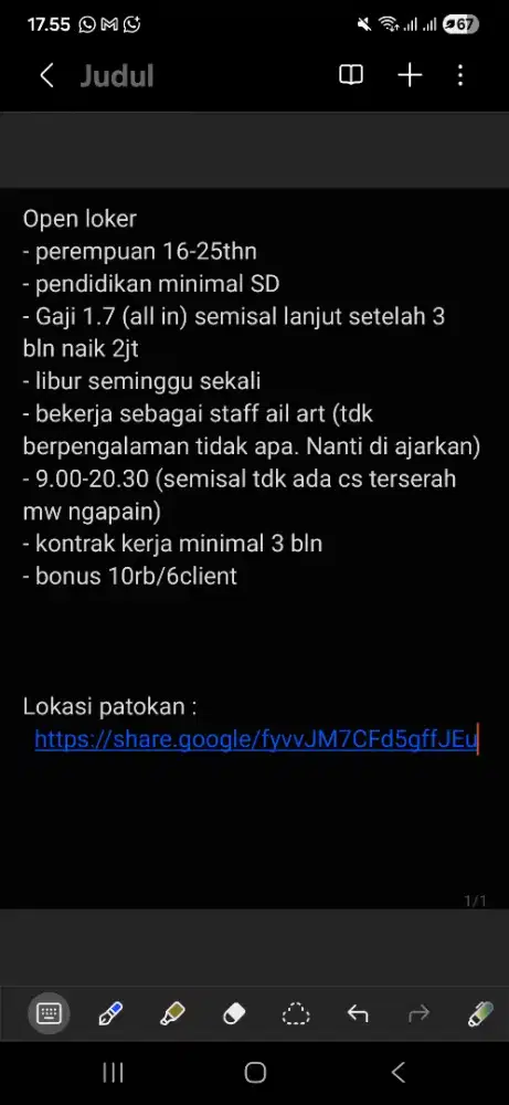 Karyawati / staff nail art