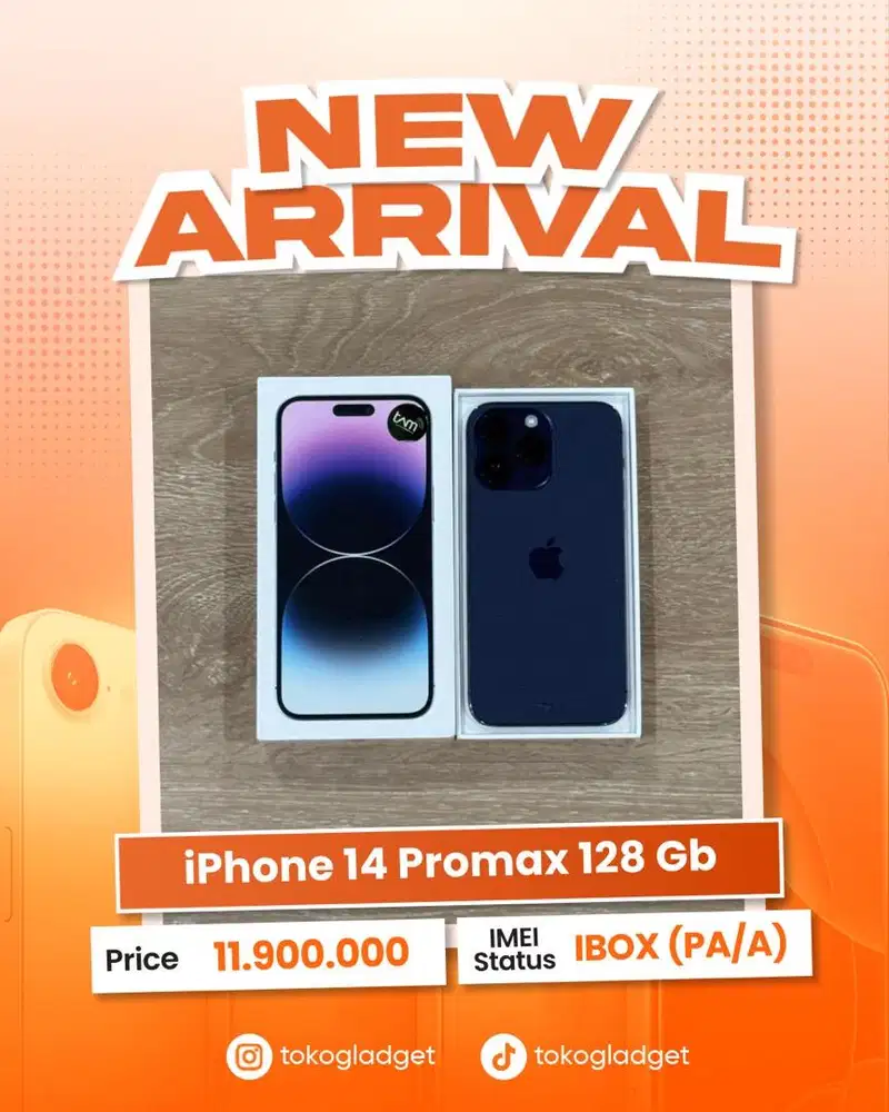 iPhone 14 Promax 128 Gb ex IBOX