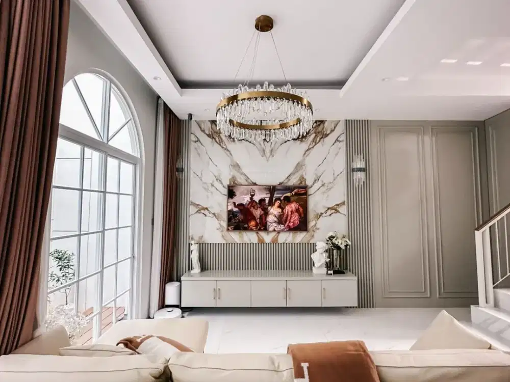 Rumah Golf Island Pik Furnished bagus interior mewah