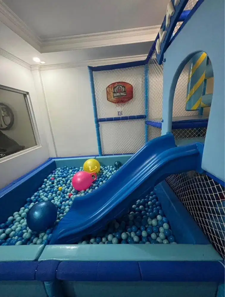 jual playground kolam bola trampolin buatan happy play