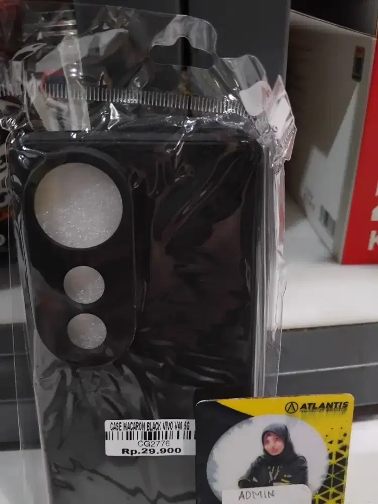 CASE MACARON BLACK VIVO V40 5G | ATLANTIS DAHSYAT